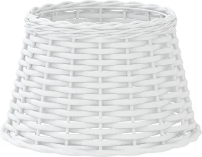 Obrázok produktu pre vidaXL tienidlo biele Ø38x23 cm Wicker