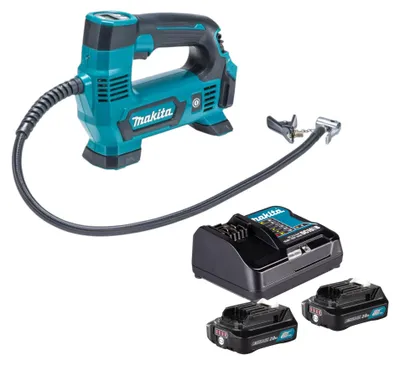 Produktbild von Makita MP 100 DSA Akku Kompressor 12 V max. 8,3 bar + 2x Akku 2,0 Ah + Ladegerät