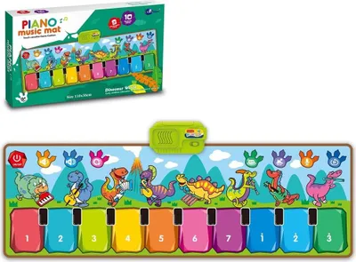Obrázok produktu pre Hudobná podložka s klavírikom a dinosaurami – Trifox