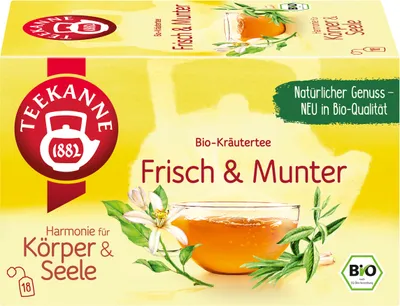 Immagine prodotto di TEEKANNE 7991 TEEKANNE Frisch & MunterTee 18 Portionen