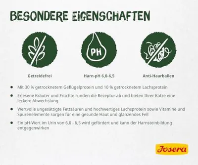 Produktbild von Josera NatureCat Katzen-Trockenfutter 2 kg Adult Geflügel  Lachs