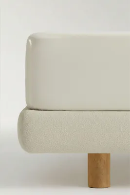 Zdjęcie produktu dla Prześcieradło Jersey 100% Bawełna 180Gsm 120X200X30 Krem, Obraz wygenerowany przez AI