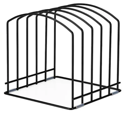 Produktbild von Tablett-Aufbewahrungsregal aus Metall, Organizer für Küchenarbeitsplatten, Schneidebrettablage, modernes und vielseitiges Palettenregal für den privaten und gewerblichen Gebrauch