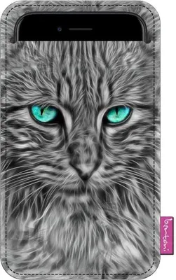 Produktbild von Handytasche Cat-B ED03 Filz 10x17 cm, waschbar bis 40°C, Vollfarbdruck