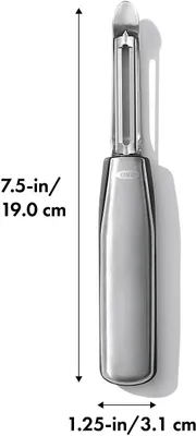 Image de Eplucheur droit, acier double face, STEEL / OXO