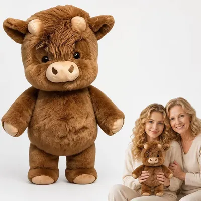 Produktbild von Omgoods – Kuscheltier, Plüschkuh, 45 cm, für Kinder