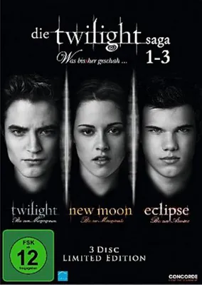 Produktbild von Die Twilight-Saga 1-3 (Twilight,New Moon,Eclipse)