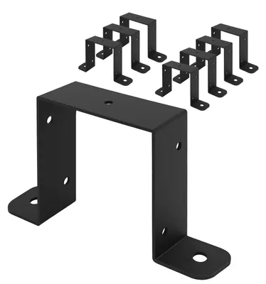 8 Verbindungsbügel für Zaunpaneele, für Pfosten 89 x 89 mm
