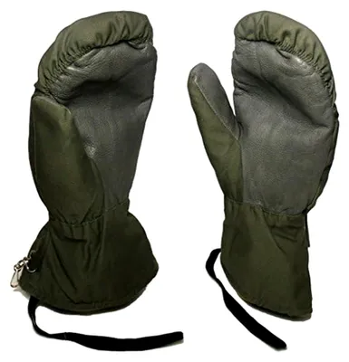 Produktbild von BW Bundeswehr Fausthandschuhe Fäustlinge Oliv mit Teddyfutter Neu Gr. 8/9 / 10