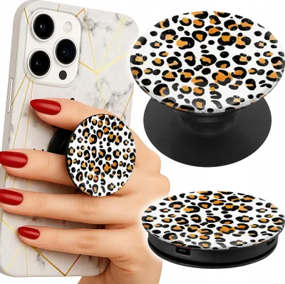 Image de Support telephone Popsocket pour doigt / support - PANTERKA MODNE KOBIECE WZORY