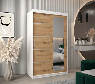 Obrázek produktu pro Zrcadlová skříň DONICELA 3 - 120 cm, bílá / artisan