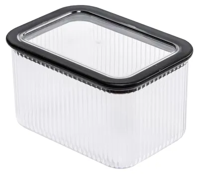 Aufbewahrungsbox 1 l, Kunststoff, rechteckig, transparent