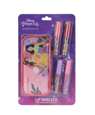 Produktbild von Lip Smacker Disney Princess Lip Gloss & Pouch Nłyszczyki do ust 4 x 6 ml + kosmetyczka
