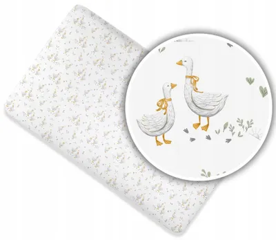 Produktbild von Ankras Baumwoll Spannbettlaken Kinderbett 160x80 cm Gänse