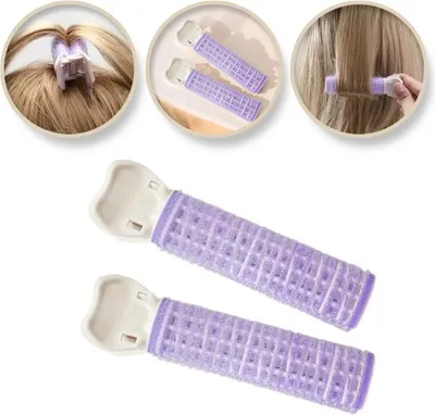 Obrázek produktu pro Kulmovací sponky na úpravu vlasů 8,2x2,2 cm 2 ks ak08