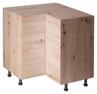 Image de Meuble d'angle bas VALEN - 79 x 79 cm, chêne artisanal