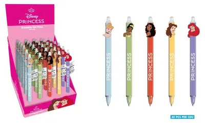 Image de Stylo gel effaçable Disney Princesses - Présentoir (30)