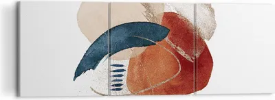 Produktbild von Bild auf Leinwand - Leinwandbild - 3 Teile - Abstraktion Flecken Modern - 120x40cm - Wand Bild - Wanddeko - Wandbilder - Leinwanddruck - Bilder - Wanddekoration - Leinwand bilder - CA120x40-4561