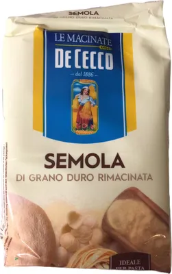 Produktbild von De Cecco Hartweizengrieß "Semola di grano duro rimacinata" (1kg Packung) + usy Block
