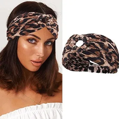 Zdjęcie produktu dla Opaska na głowę damska kwiatowa boho elastyczna turban 6 kolorów