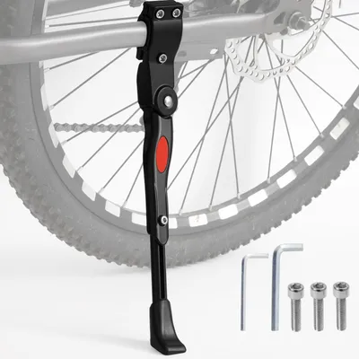Imagen del producto de Soporte para bicicleta de aleación de aluminio, con altura ajustable, para ruedas de 24 a 28 pulgadas, ideal para bicicletas de montaña y de carretera