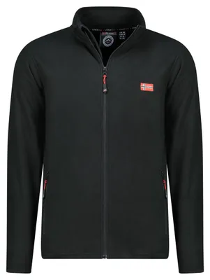 Productafbeelding van Geographical Norway WY6430H/GN-Black: zwarte fleece trui voor heren