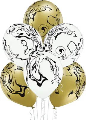 Produktbild von Luftballon Ø30cm "Marble" | 6 Stk.