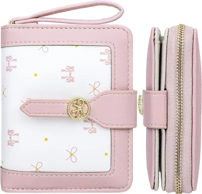 Produktbild von Damen Portemonnaie Mini, rosa, 11,5x10x3 cm, 7 Kartenfächer, für den Alltag