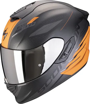 Produktbild von Scorpion Exo-1400 Evo 2 Air Luma Helm, schwarz matt/orange, 2XL (63/64)