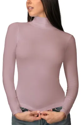 Image de Intimidea - T-shirt à manches longues pour femmes, en cachemire et modal, col roulé, doux et fluide