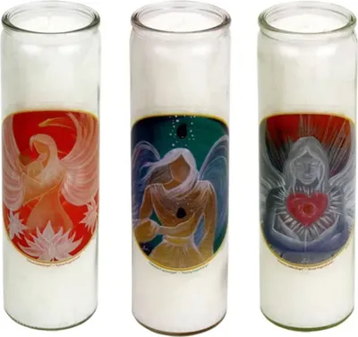 Immagine prodotto di Candela Aromatica Angeli 3 X In Vetro - 21x6,5 Cm