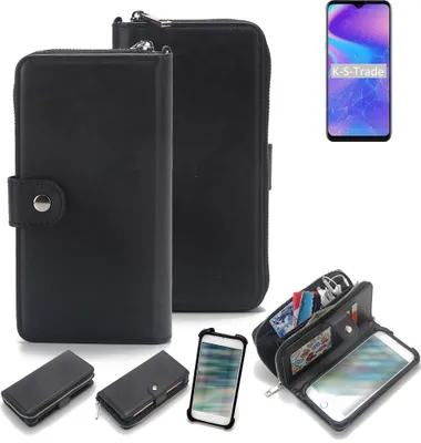 Produktbild von K-S-Trade 2in1 Handyhülle Schutzhülle kompatibel mit HiSense Infinity H30  & Portemonnee Cover Handy Hülle Case Etui Geldbörse Wallet Bookstyle