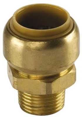 Image de Raccord à emboîter en cuivre Tectite, adaptateur à filetage extérieur 18 mm - 1/2" DVGW