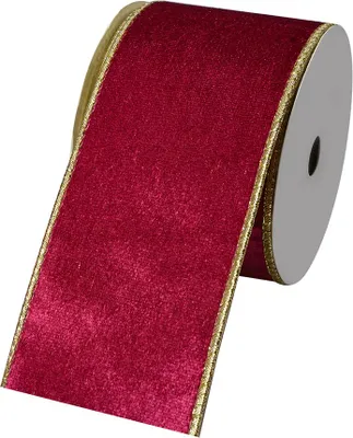 Image de Clayre & Eef Ruban décoratif 63 mm x 5 m Rose synthétique