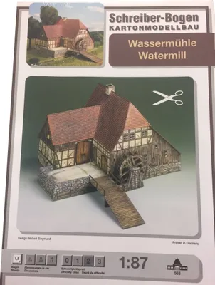 Produktbild von Schreiber-Bogen Kartonmodellbau Wassermühle HO