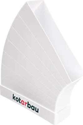 Produktbild von KOTARBAU® Flachkanal Bogen 3-48° Horizontales Umlenkstück Kanalverbinder 60x204mm
