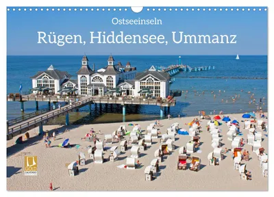 Produktbild von Ostseeinseln Rügen, Hiddensee, Ummanz (Wandkalender 2027 DIN A3 quer), CALVENDO Monatskalender