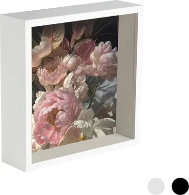 Produktbild von Nicola Spring Box Bilderrahmen - 6 x 6 Quadrat-Acrylrahmen - Weiß