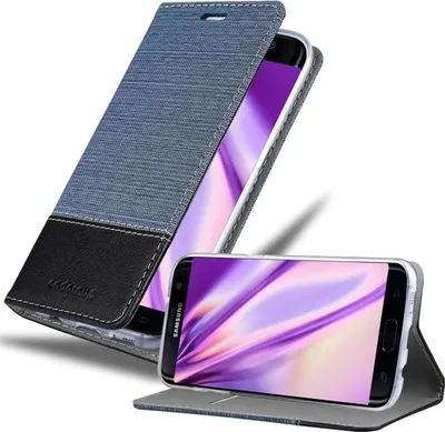 Produktbild von Cadorabo Hülle für Samsung Galaxy S7 EDGE Schutzhülle in Blau Handy Hülle Etui Book Case Cover