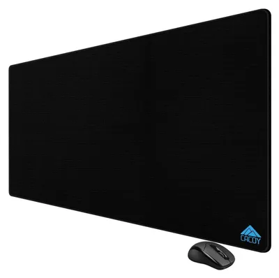 Produktbild von Großes Gaming Mauspad XXL 1200x600 mm Schwarz Rutschfest Weiche Oberfläche