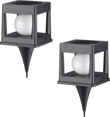 Produktbild von Set Mit 2 Solar Erdspießleuchten CUBYA h22cm