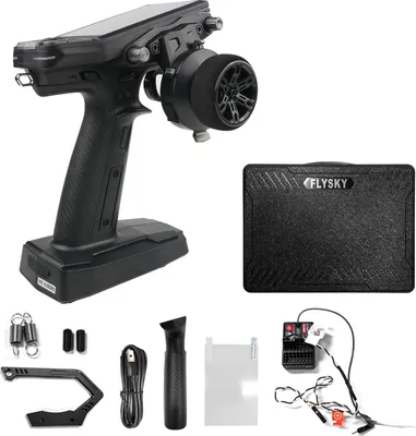 Zdjęcie produktu dla 2.pilot zdalnego sterowania 4GHz 11CH, ekran IPS 3,5 cala, nadajnik z podwójną anteną i zestaw odbiorników do łodzi RC FS-G11P+FS-R11P
