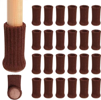 Imagen del producto de Omgoods - Juego de 24 fundas para sillas, ideales para proteger el suelo y evitar que se resbalen
