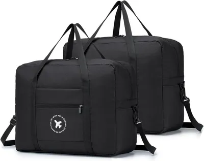 Reisetasche Handgepäck Koffer 45x36x20 für EasyJet - Faltbar Wasserdicht Nylon Wochenendtasche