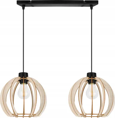 Produktbild von Moderne Led-Deckenhängelampe Aus Holz