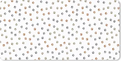 Produktbild von MuchoWow® Mauspad Mousepad Katzen - Pfotenabdruck - Haustiere - Muster 60x30 cm - Mousepads - Maus Mat - Pad - Mausunterlage - Nachhaltig