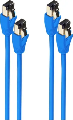 Image de shiverpeaks BS08-41081-2 Câble réseau bleu 15 m Cat8.1 F/FTP (FFTP) (BS08-41081-2)