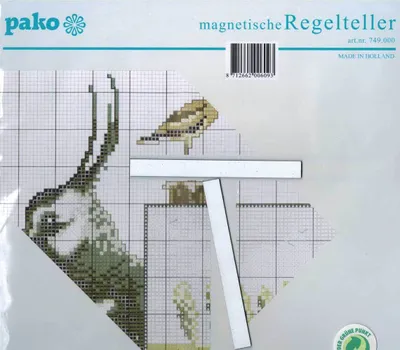 Zdjęcie produktu dla Licznik rzędów Pako magnetyczny z metalową płytką 23x23cm, 749.000