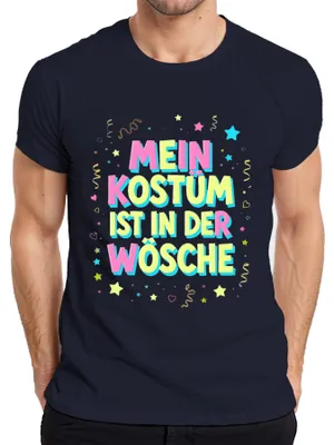 Obrázok produktu pre MOJE KOSTÝMY SÚ V PRÁČKOVNI Karneval, Fasching, Halloween, vtipné pánske tričko, tmavomodré, L