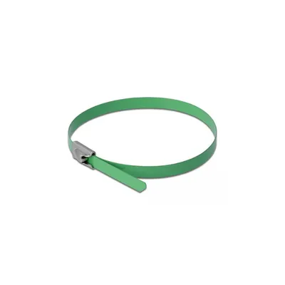 Obrázok produktu pre DELOCK Edelstahlkabelbinder L 400 x B 4,6 mm grün 10 Stück